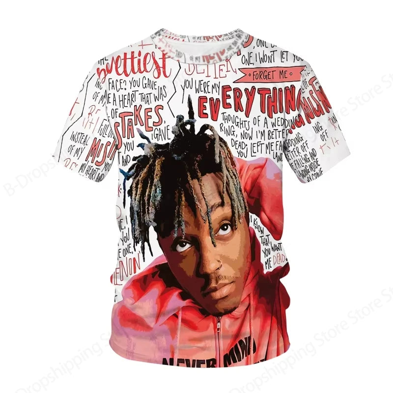 New Men's Women's Rapper Tupac T Shirt 3d 2pac Print Tshirt Men Fashion Summer Casual Short Sleeve T-shirt Women Tops Tees Album