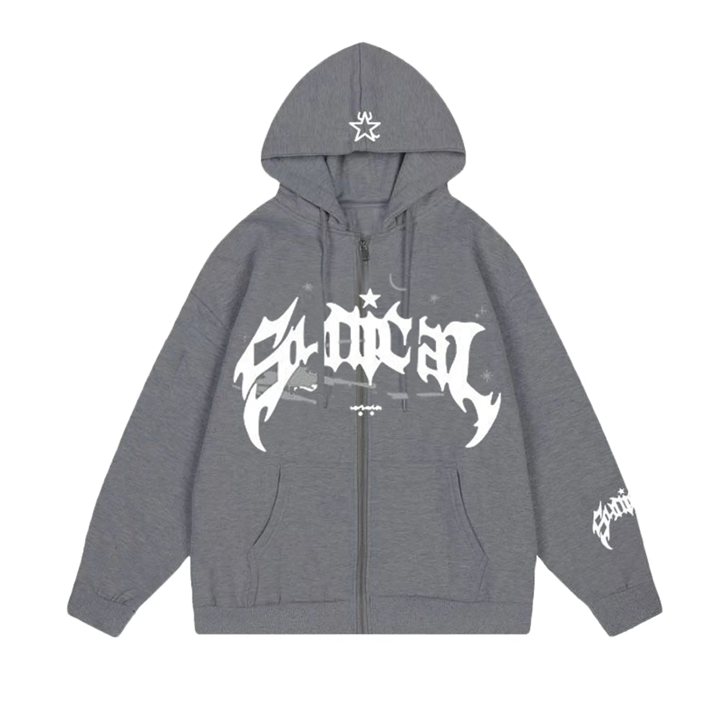 Women s Cute Hoodies Fashion Print Long Sleeve Teen Girl Fall Jacket Casual Clothes Zip-Up Oversized Sweatshirts Coat